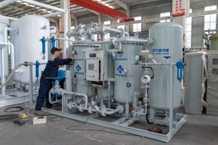 Kerong Gas Completes Factory Testing of 60 Nm³/hr 99.99% Nitrogen Generator
